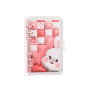 Bloc de notas en espiral Kawaii pequeño promocional Mini espiral textura suave lindo diseño de animales de dibujos animados cuaderno esponjoso blando calma el estado de ánimo - Product Image 5