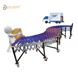 Hot Sale Gravity Skate Wheel Conveyor With Telescopic <strong>Function</strong> for <strong>Loading</strong> Unloading