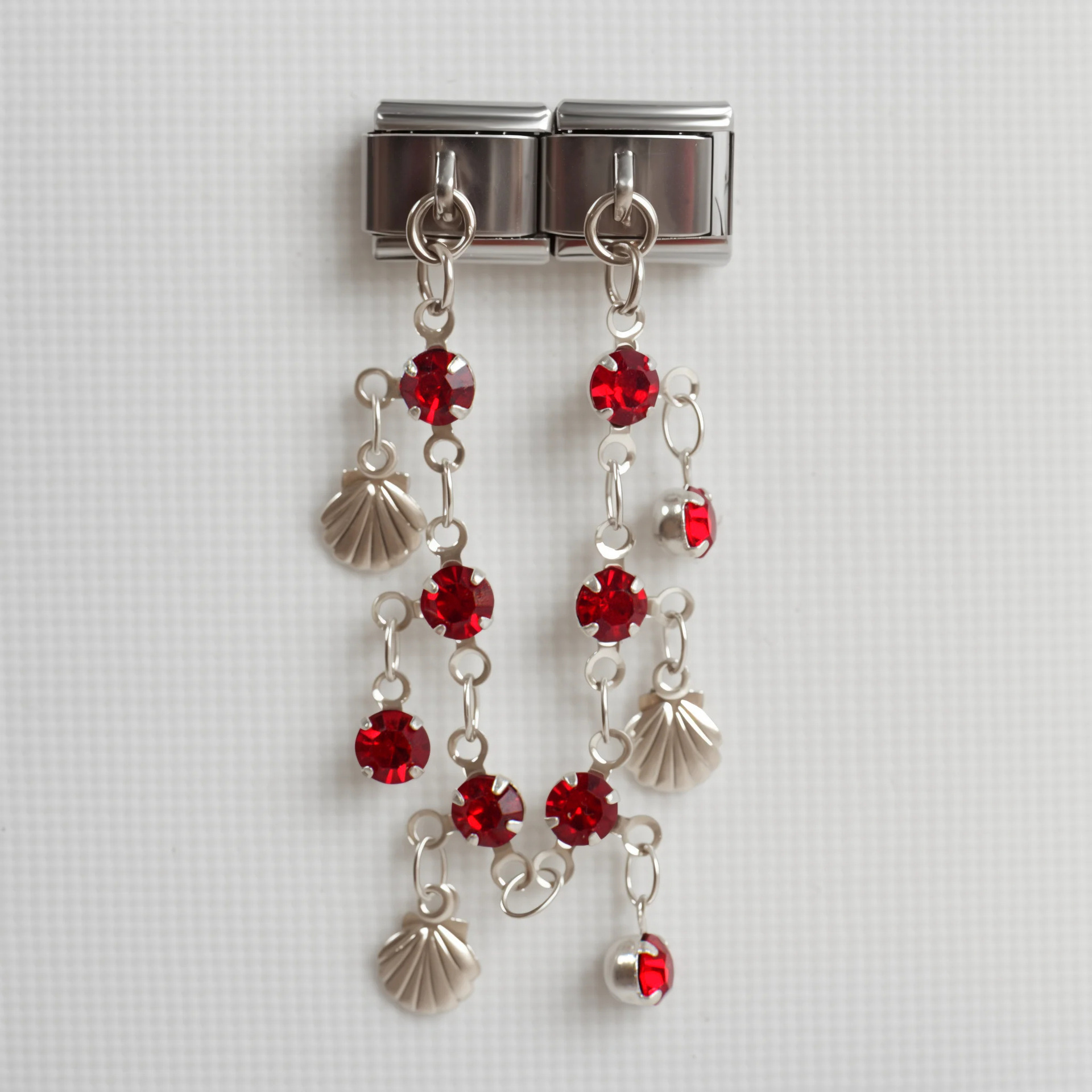 Red rhinestone pendant