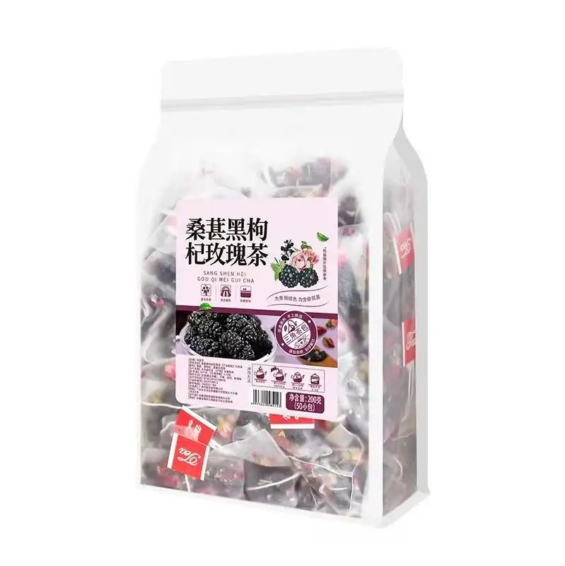 Groothandel Gezondheid En Schoonheid China Fruit Bloem Theezakje Selectie Zwarte Goji Berry Gedroogde Roos Anti-Vermoeidheid Thee