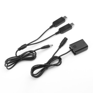 デュアルUSB入力NP-FW50電源キット: 5V〜8.4Vステップアップケーブル + ソニーZV-E10/A7IV用アダプター-ツインパワーバンク充電 - Product Image 6