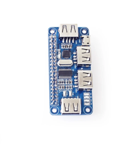 4 port USB uzatma prizi HUB ahududu sıfır/sıfır W/3B + seri hata ayıklama için UART USB2.0/1.1 ile uyumlu