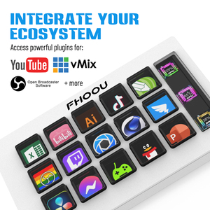 Mirabox 293s RGB retroilluminato Mini tastiera personalizzabile USB Live Streaming Controller per la programmazione di giochi per la plastica Win Mac - Product Image 2