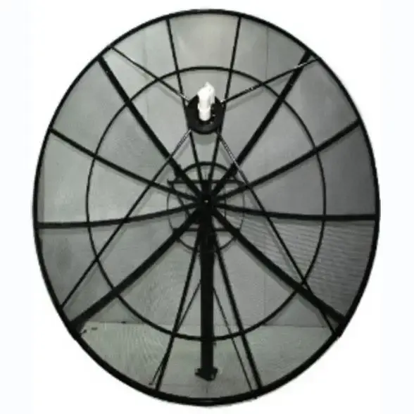 Color negro ventas calientes 8ft 240cm 2,4 m antena parabólica de malla de aluminio satelital de China