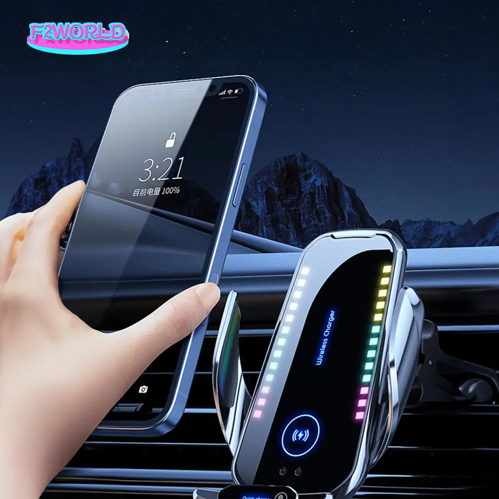 Dudukan Ventilasi udara mobil magnetik, pengisi daya nirkabel cepat untuk iPhone 14 13 12 Pro Samsung Xiaomi 20W