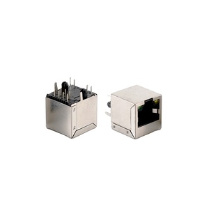 Ethernet kabloları için tek portlu dikey düşük profilli kadın modüler Jack RJ45 konektörü - Product Image 1