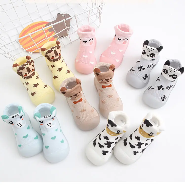 Baby Boy Girl Walking Shoes Toddler Elastic Sock Shoes Non-Skid Slipper House Shoe Booties Outdoor Sneakers M3612