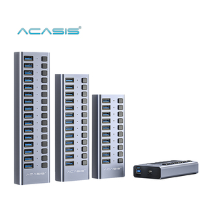 定制USB集线器3.1分离器多USB 3.1集线器USB 7端口多端口Hab电脑配件，带电脑电源适配器 - Product Image 4