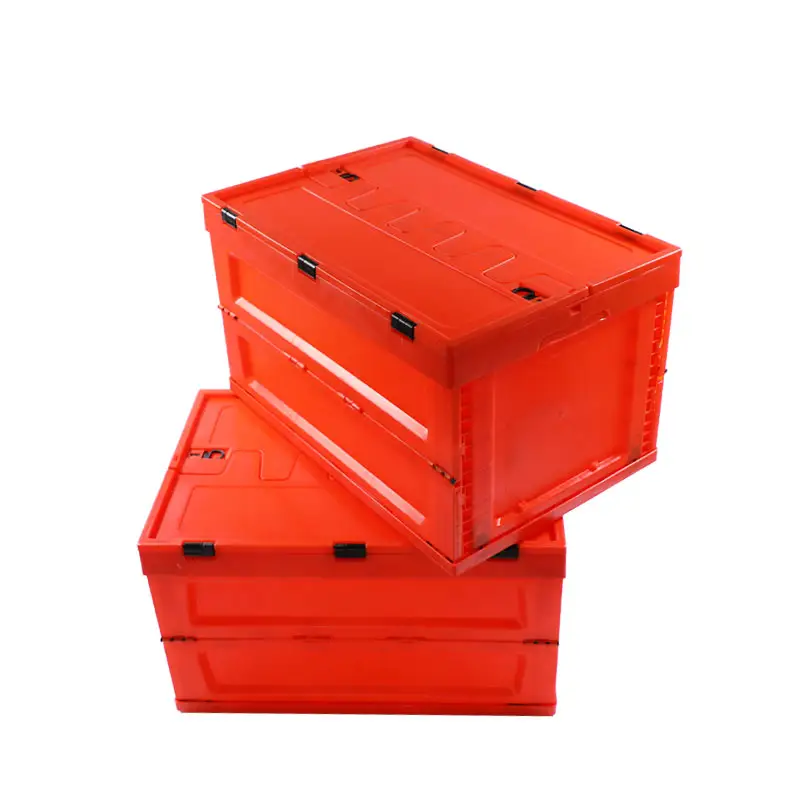 ZNTB017 verpackung aus kunststoff umsatz große lagerung faltbarer palettenbehälter box deckel