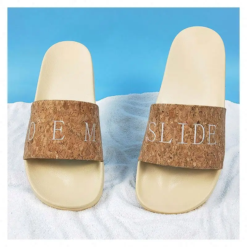 Bordado Slides Verão Ankle Platform Sandálias Branco Preto Sliders Chinelos Para Homens Verão Lmz Senhoras Plissadas Flat
