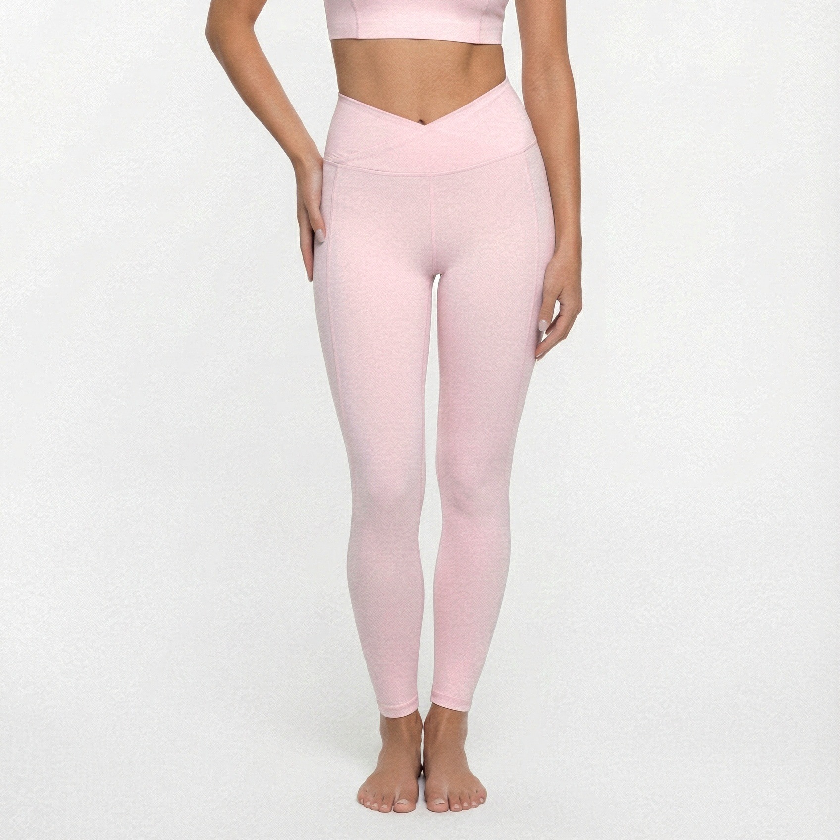 Light Pink Leggings (V-waist)