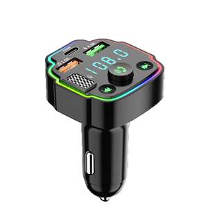 เครื่องชาร์จในรถยนต์ Q8 3.1A รองรับพอร์ต USB คู่ชนิด C ชุดรับสัญญาณบลูทูธ PD 20 - Product Image 1