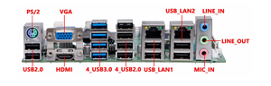 ไฟร์วอลล์ LGA มาเธอร์บอร์ด1151 ATX H310 4K <span class=keywords><strong>I5</strong></span>-7400หลักรุ่น7th/7500 RJ45-LAN ซีพียู DDR4 64G แรม X16 12 * COM 14 * USB - Product Image 4