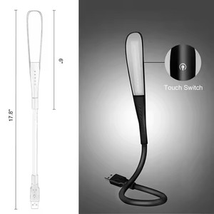 Гибкий USB сенсорный датчик ночник портативные светодиодные фонари ноутбук клавиатура ноутбук компьютерный стол для чтения настольная лампа освещение - Product Image 2