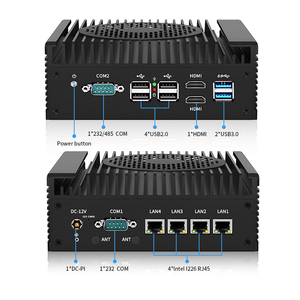 Werkseitig Nano Intel Mini-PC N305 Octa Core Dual 4 LAN Ethernet 4 USB Ubuntu Industrie-PC X86 UK Stecker 8G RAM 128G SSD Windows - Product Image 6