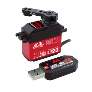 Hot AGFRC B53CHL 32KG ad alta coppia 0.135s 8.4V HV in metallo ingranaggio programmabile Coreless digitale 25T STD RC auto Robot aereo Servo