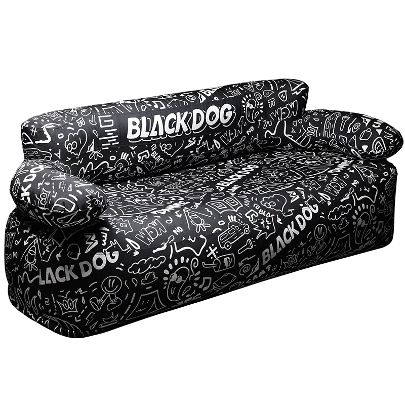Blackdog açık şişme Sofa rahat katlanır taşınabilir tembel ev kanepe kombinasyonu seti
