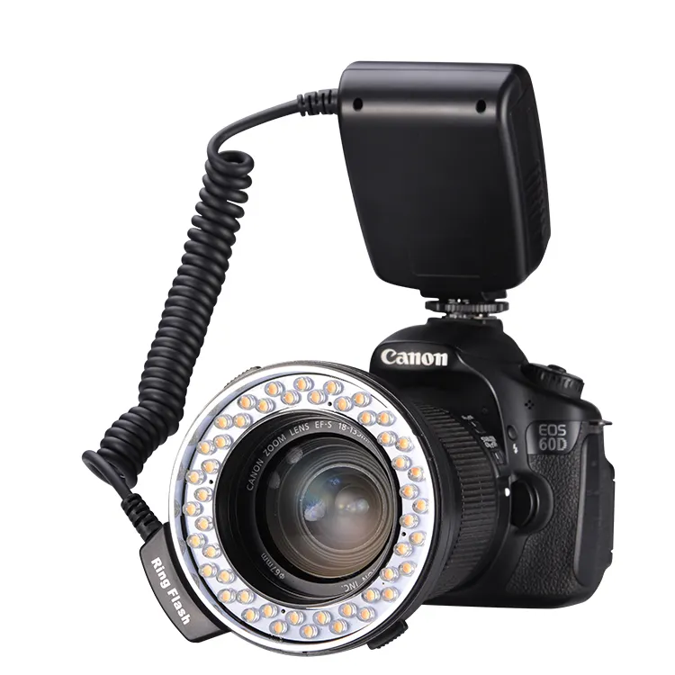 MAMEN videocamera a Led all'ingrosso 48 Ring Flash Light Photography Lighting Audio professionale Macro Flash Light