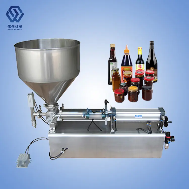 Semi-Automatische Cosmetische Crème Vulling Verpakking Liquide Vulling Sauzen Verpakkingsmachine Voor Het Filteren En Bottelen Van Honing