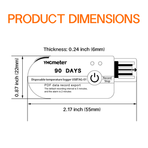 <strong>Temperature</strong> <strong>Data</strong> <strong>Logger</strong> USB Grabadora De Datos De Temperatura IP67 <strong>Temperature</strong> Recorder for Cold Chain Logistics OEM - Product Image 6