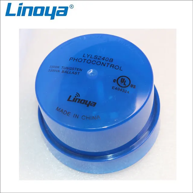 Linoya-Sensor de fotocontrol UL773, luz LED, tapa de acortamiento