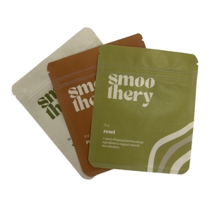 Kozmetik Kraft kese Compostable örnek paket biyobozunur ilaç poşet Tablet paketi Mylar çanta kılıfı Tablet için - Product Image 4