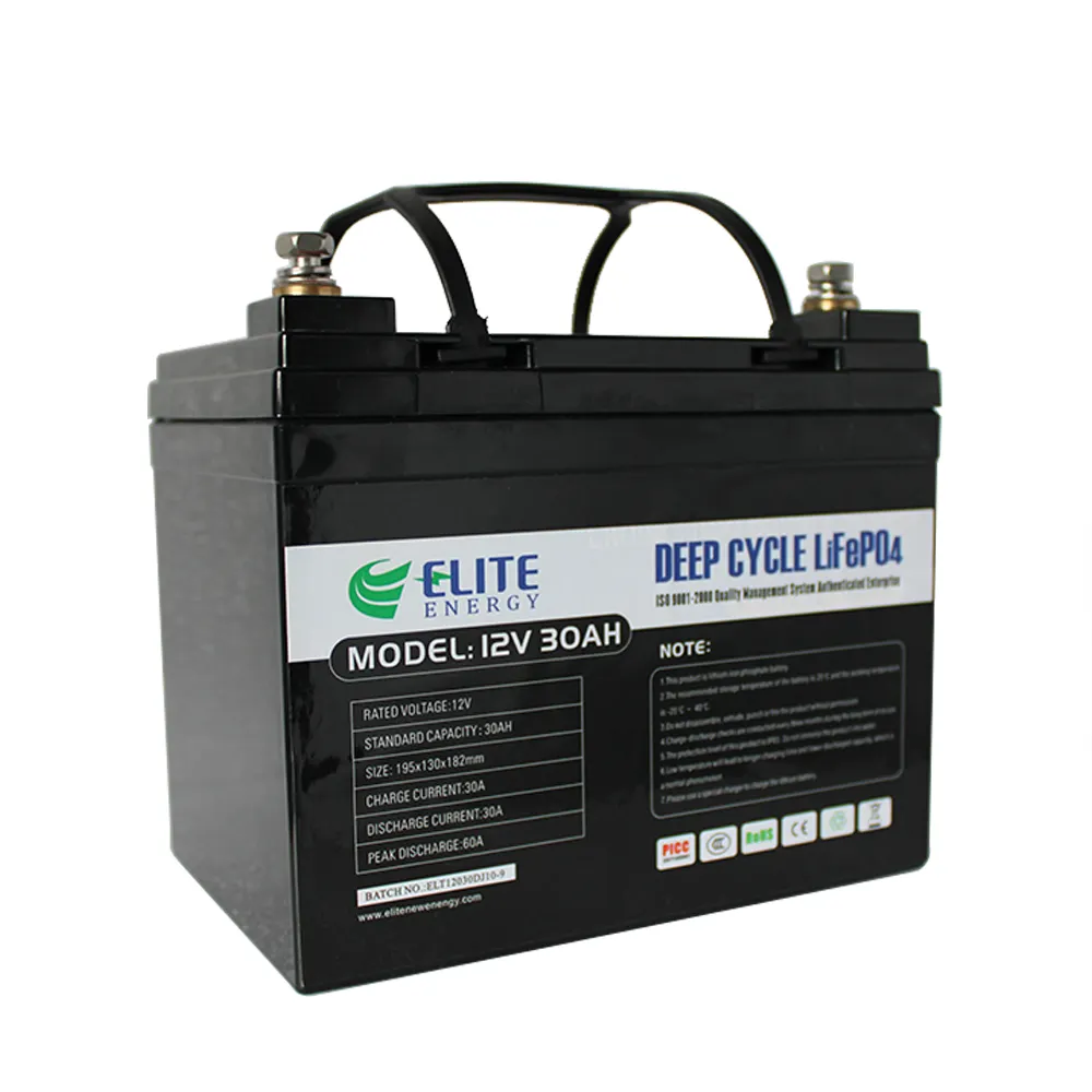 Elite Sạc Lifepo4 12V 30Ah Lithium Ion Battery Pack Cho Năng Lượng Mặt Trời/Power Tools/UPS