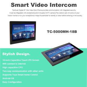 Sistema de videoportero para apartamentos, alta tecnología, aplicación inteligente, compatible con IOS y Android, intercomunicador remoto/desbloqueo para teléfono móvil - Product Image 2