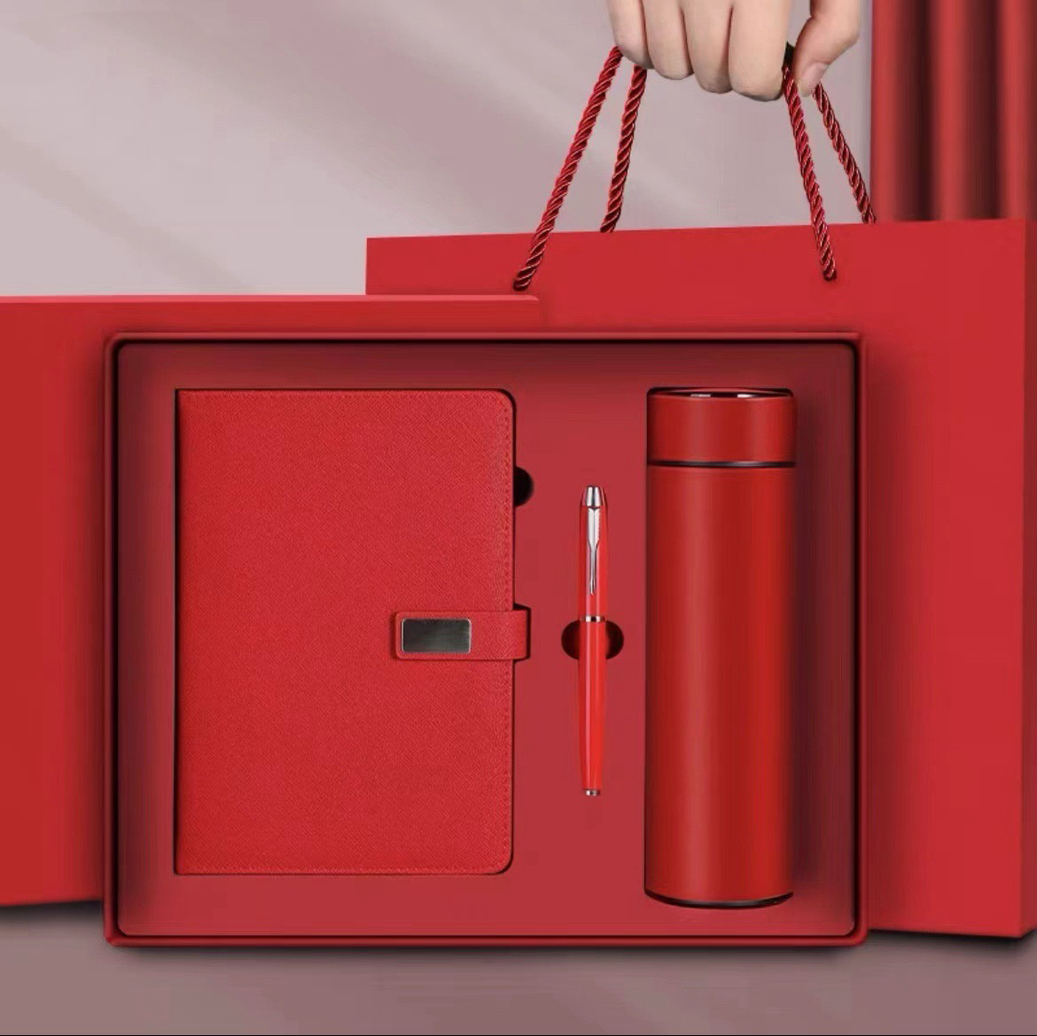 Red Notebook+Pen+Mug