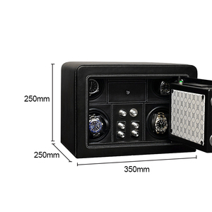 New Design Safe <strong>Watch</strong> Winder With Lock Professional Pu Leather Custom Logo Automatic <strong>Watch</strong> Winder - Product Image 6