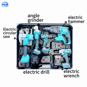 Onarım DIY ev kullanımı için lityum-iyon pil şarj cihazı ile 5 adet profesyonel akülü elektrikli tornavida seti araç seti - Product Image 2