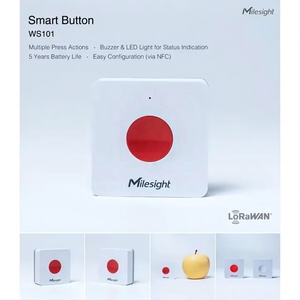 Milesight WS101 LoRaWAN Smart SOS Button para controles inalámbricos Disparadores y alarmas - Product Image 4