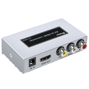 Convertidor HDMI a 3RCA AV CVBS RCA, adaptador de vídeo compuesto a HDMI, 3,5mm, Audio 720P/1080P, convertidor de vídeo HD - Product Image 1