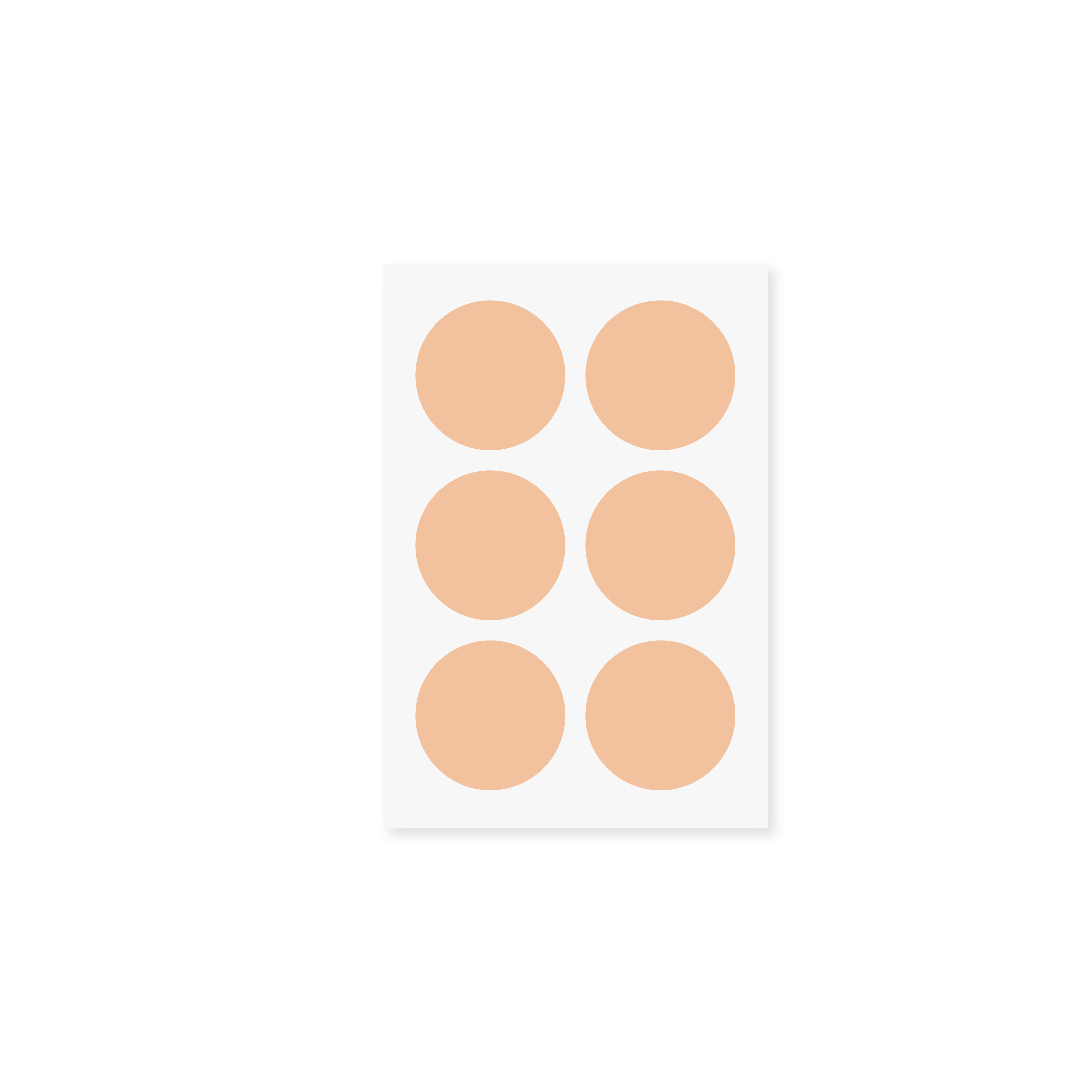 6 pieces of skin color circular patche