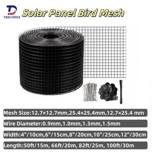 Solar Panel <strong>Mesh</strong> Used PVC Coated <strong>Wire</strong> or <strong>S</strong>.<strong>S</strong> <strong>Wire</strong> 6&quot;*30M <strong>Mesh</strong> Panel Welded Bird-Proofing <strong>Mesh</strong> for Pest Control - Product Image 2