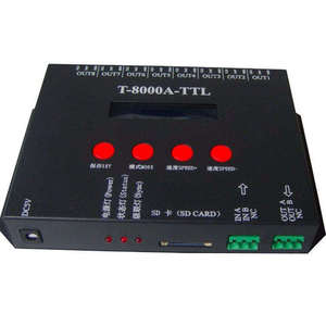 T-8000 SD Card rgb led pixel controller software LEDEdit Full color T-8000A TTL DMX 512 Controller programmabile per strisce luminose a LED - Product Image 3