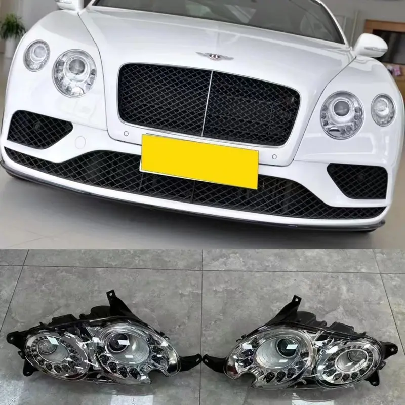 Black / White Head Lamp Headlight For Bentley Flying Spur 2014 2015 2016 2017 2018 2019 Left Right Side Front Lamps Auto Parts