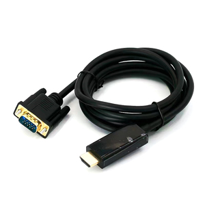 FARSINCE precio barato 1,8 m HDMI cabo entrada macho a VGA 15 pines salida macho Monitor pantalla adaptador cable