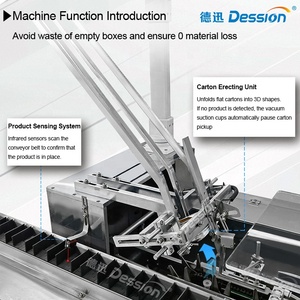 Máquina de embalaje secundaria de clasificación de bolsas múltiples automática de alta velocidad Máquina de embalaje de caja de bolsitas Máquina de embalaje de cartón de bolsas adhesivas
