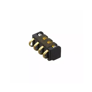 BOM Connectors Supplier 475310011 Spring Battery Contact Connector <strong>4</strong> Position Right Angle Surface <strong>Mount</strong> 47531-0011 - Product Image 1