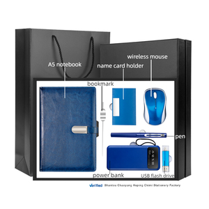 Neue Auflistung Rabatt benutzer definierte Logo A5 einfaches <span class=keywords><strong>Notebook</strong></span> & USB-Stick & Stift & Power Bank & Lesezeichen & Visitenkarte halter & Maus Geschenkset