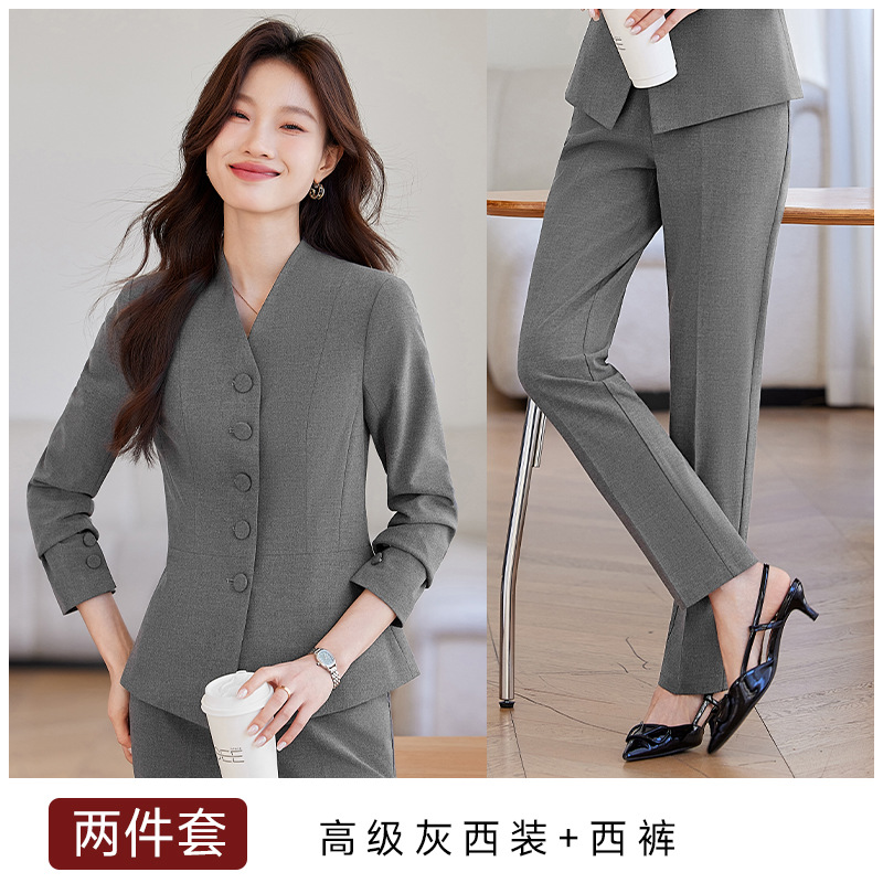 gray suit pants