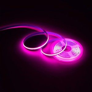 ピンクライトDC12V 24V COBLEDストリップライト家の装飾用の柔軟な超高輝度LEDストリップ (アダプターまたはコントローラーなし) - Product Image 1