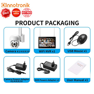 Innotronik PTZ Camera 4CH 8CH 10.1&quot; Screen NVR Kit Monitor P2P Auto Track <strong>Security</strong> <strong>System</strong> <strong>Intercom</strong> Smart Home Surveillance CCTV - Product Image 6
