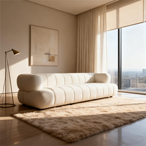 Трехместный тканевый диван в современном стиле «облако» для гостиной, отеля, роскошная мебель для дома в стиле легкой роскоши - Product Image 2