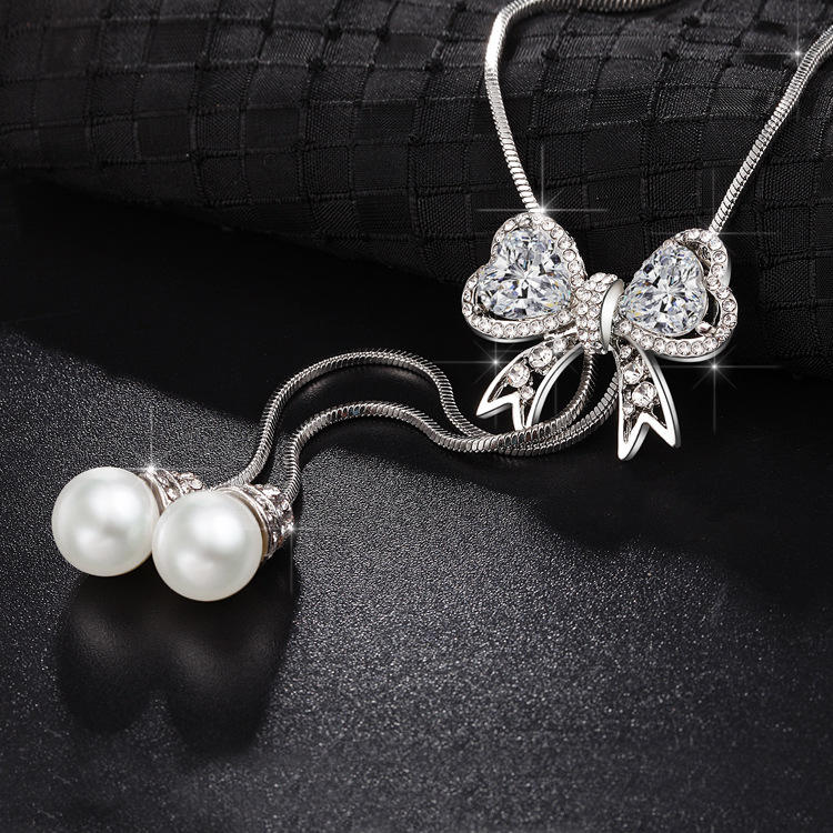 43 ดอกไม้โบว์สีเงิน