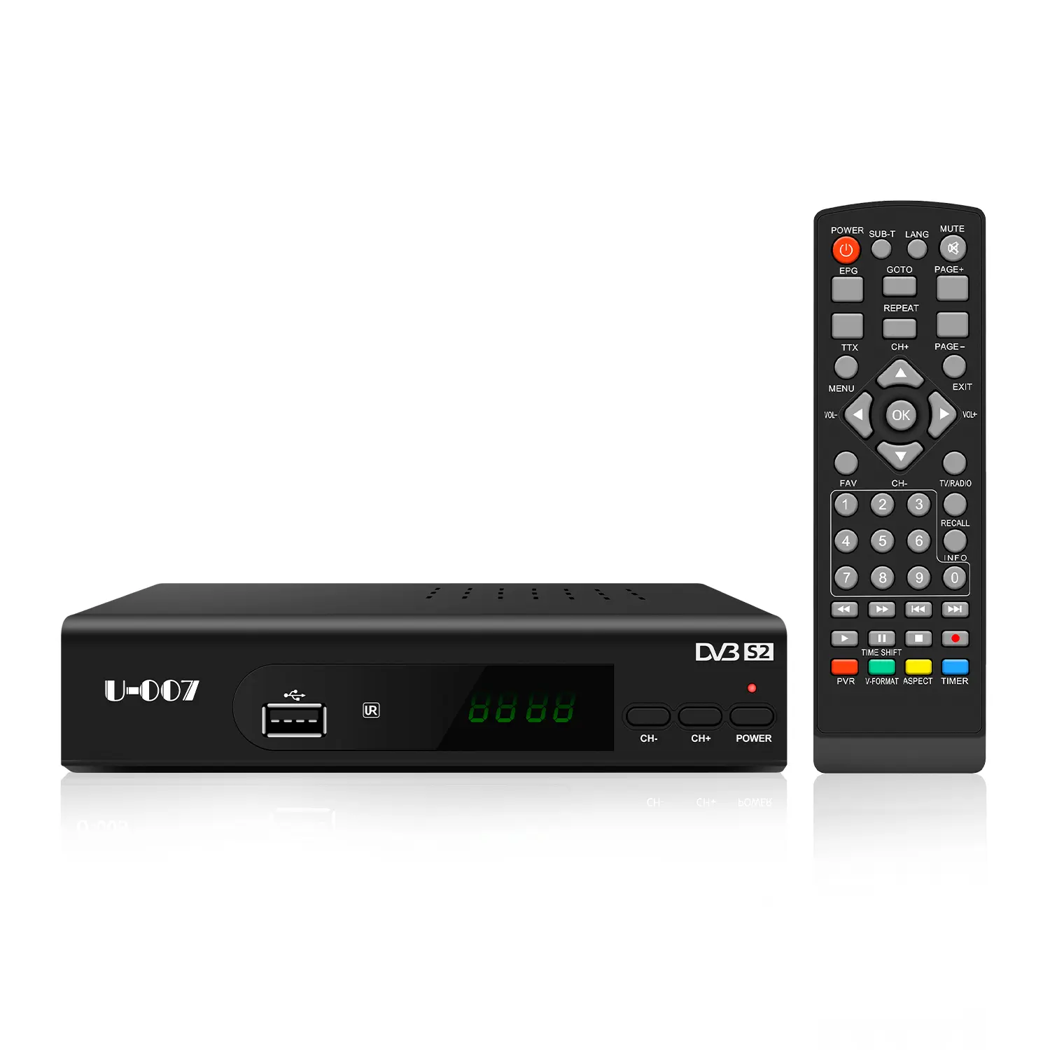 ตัวรับสัญญาณดาวเทียม S2แบบดิจิทัลจากฟรีสู่อากาศ H265 DVR GX6605H1 Full HD DVR S2 Set Top Box เครื่องถอดรหัสทีวีอีเธอร์เน็ต