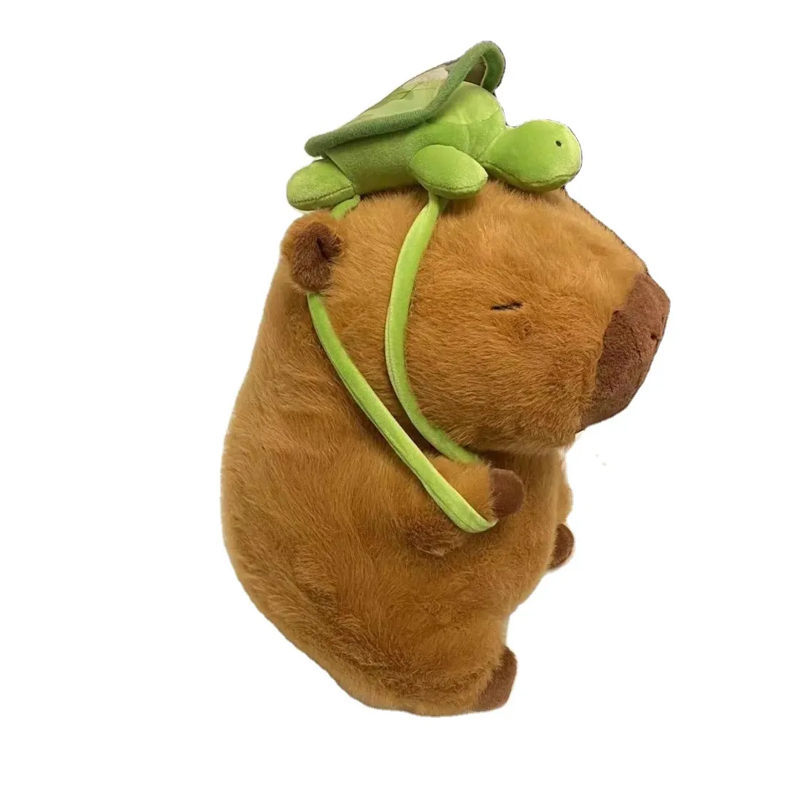 Carino capibara con tartaruga peluche peluche peluche peluche per bambini regalo di compleanno decorazione per la casa soffice bambola capibara