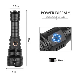 פנס LED P90 בהיר במיוחד עמיד למים זום USB חיצוני לפיד קמפינג אור 26650 נטענת P 90 מנורת פנס