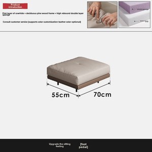 Connelly büyük düz zemin İtalyan Minimalist deri kanepe işık lüks Modern salon uygulama için düz sıra seti yüzen